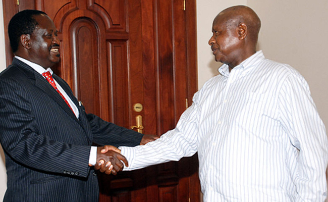 Uhuru mbioni kuwapatanisha Raila, Museveni