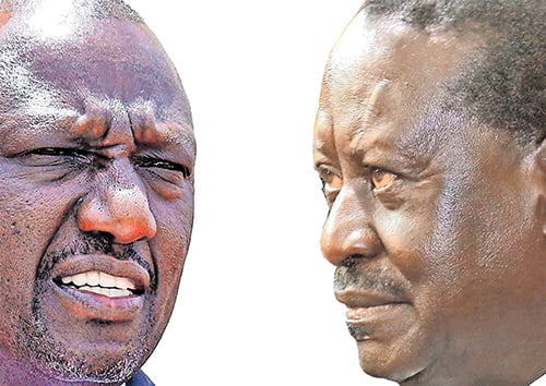 Ruto, Raila wang’ang’ania IEBC