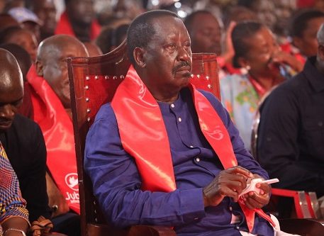 Raila Odinga katika Kongamano la Kitaifa la Jubilee